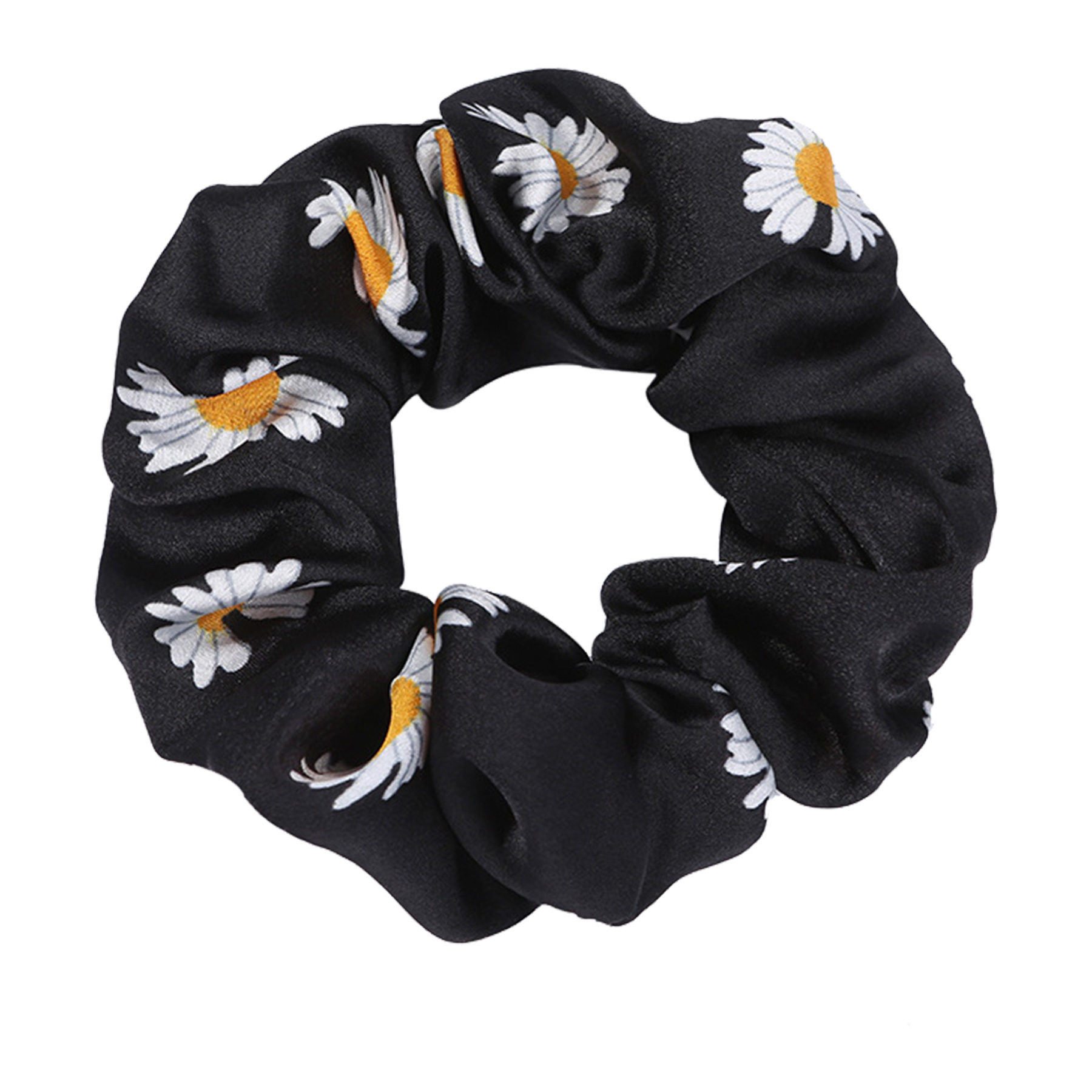 Full Color Printed Satin Silk Hair Scrunchies 7