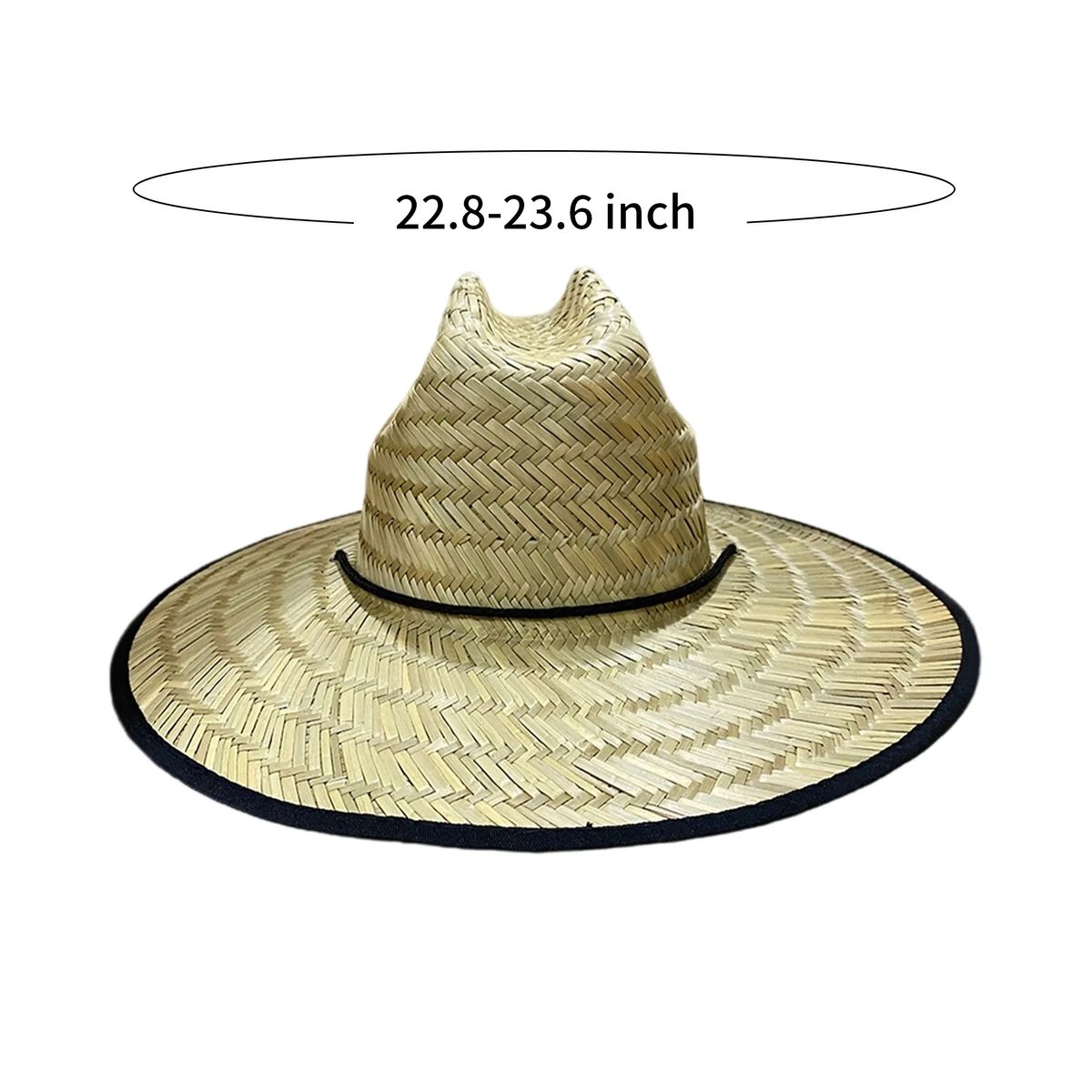 Natural Straw Sun Hat with Wide Brim and Lightweight 2