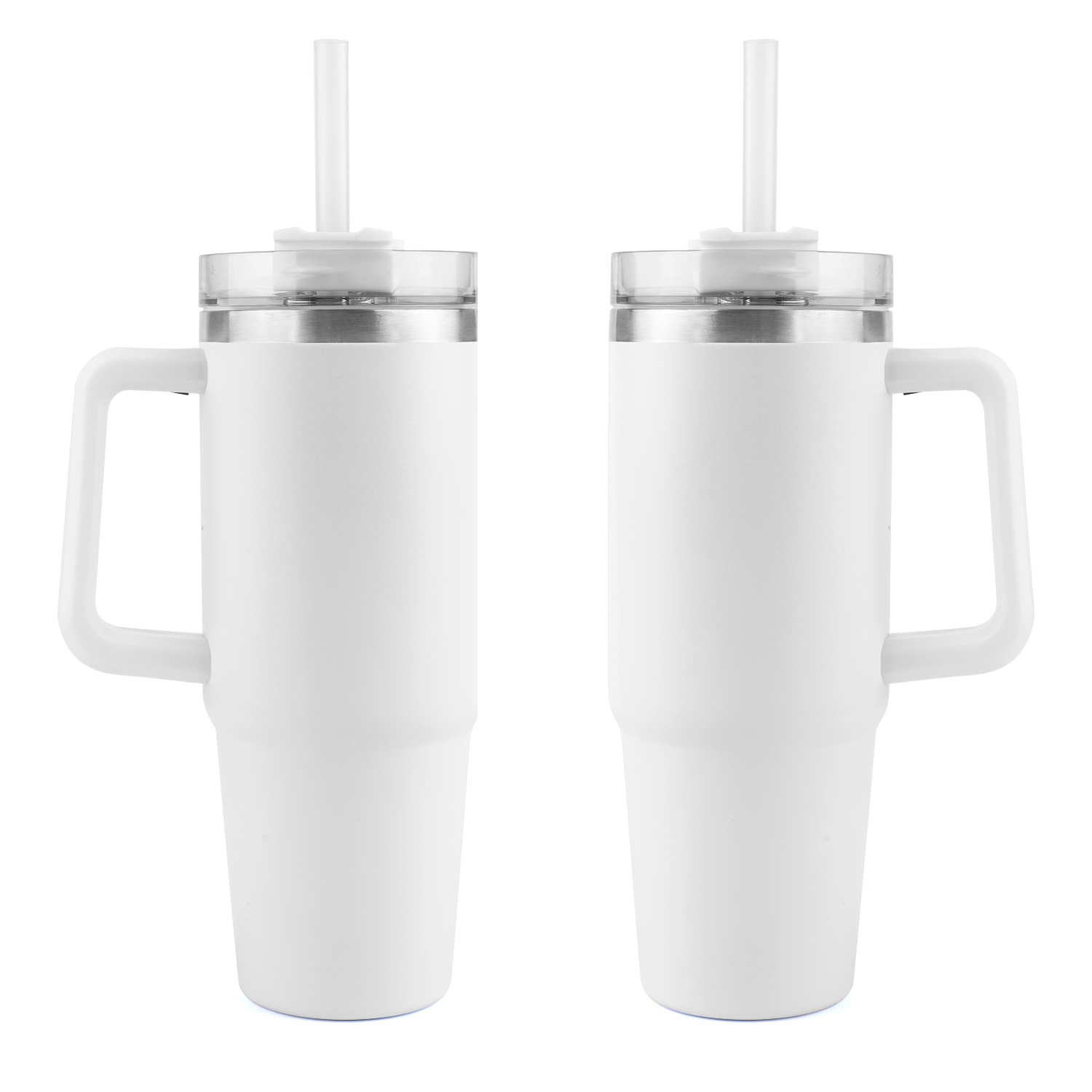 Stainless Steel Tumbler with Handle and Straw, 30 oz. 4