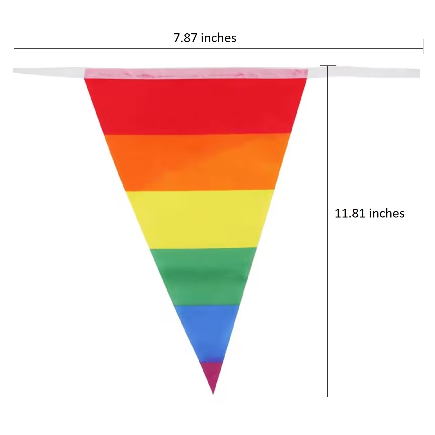 12" x 8" Triangle Spring Bunting Flag 4