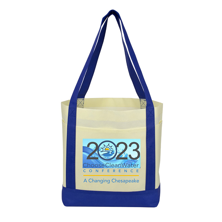 18"W x 12"H x 7" Gusset - "THE CRUISER" Faux Canvas 3-Pocket Value Tote 29