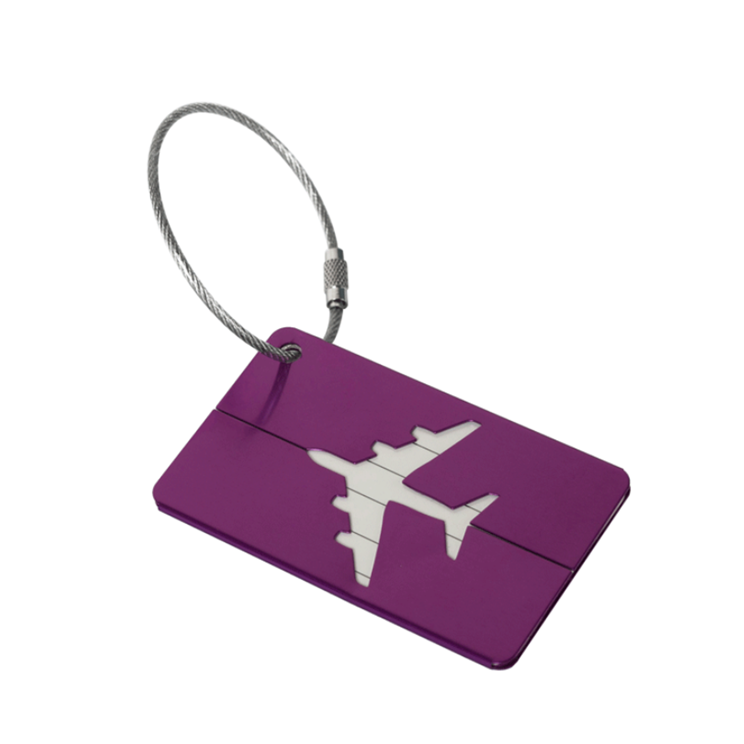 Aluminum Airplane Pattern Tag for Travel Suitcase 7