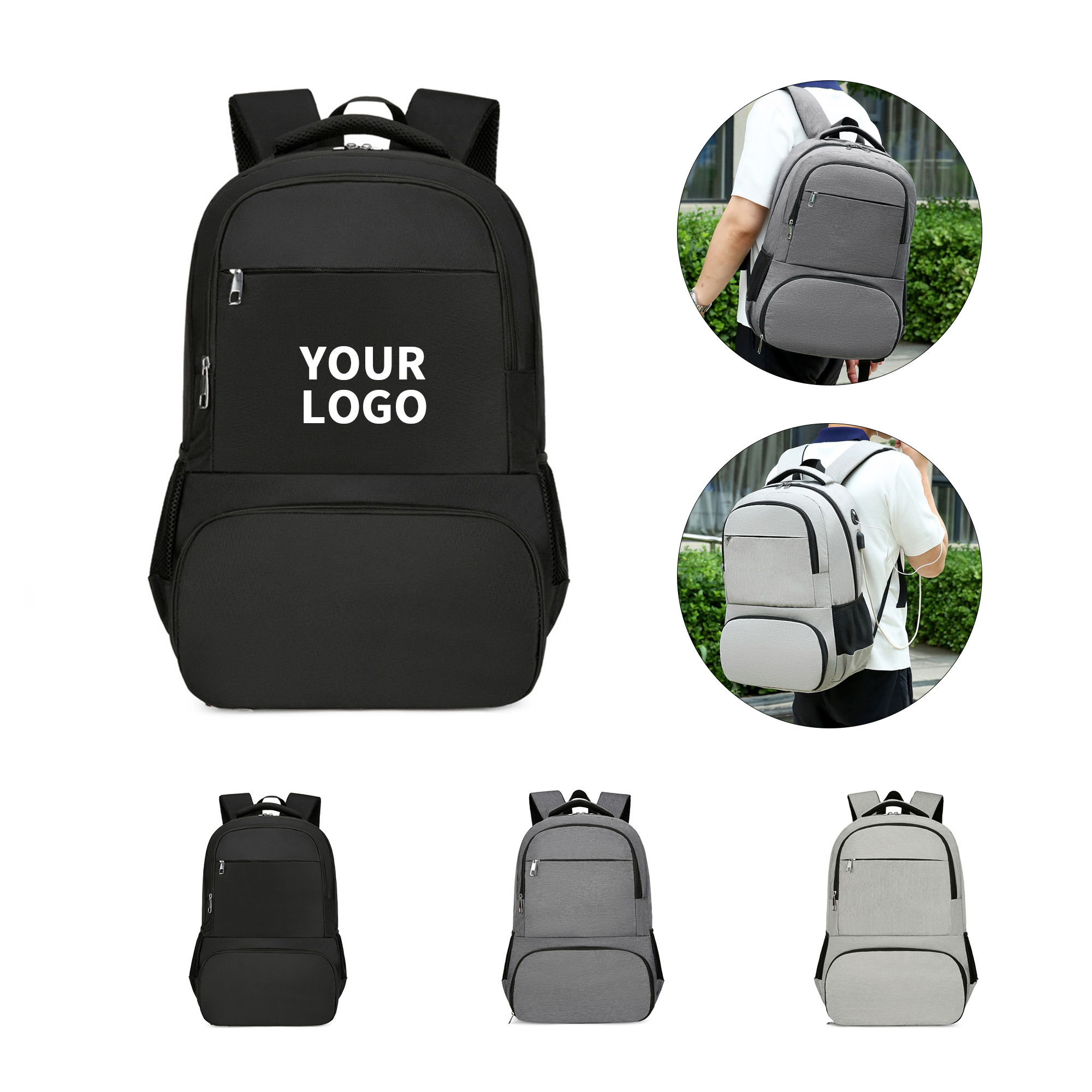 Insulated Lunch Laptop Backpack With Charging Port 4