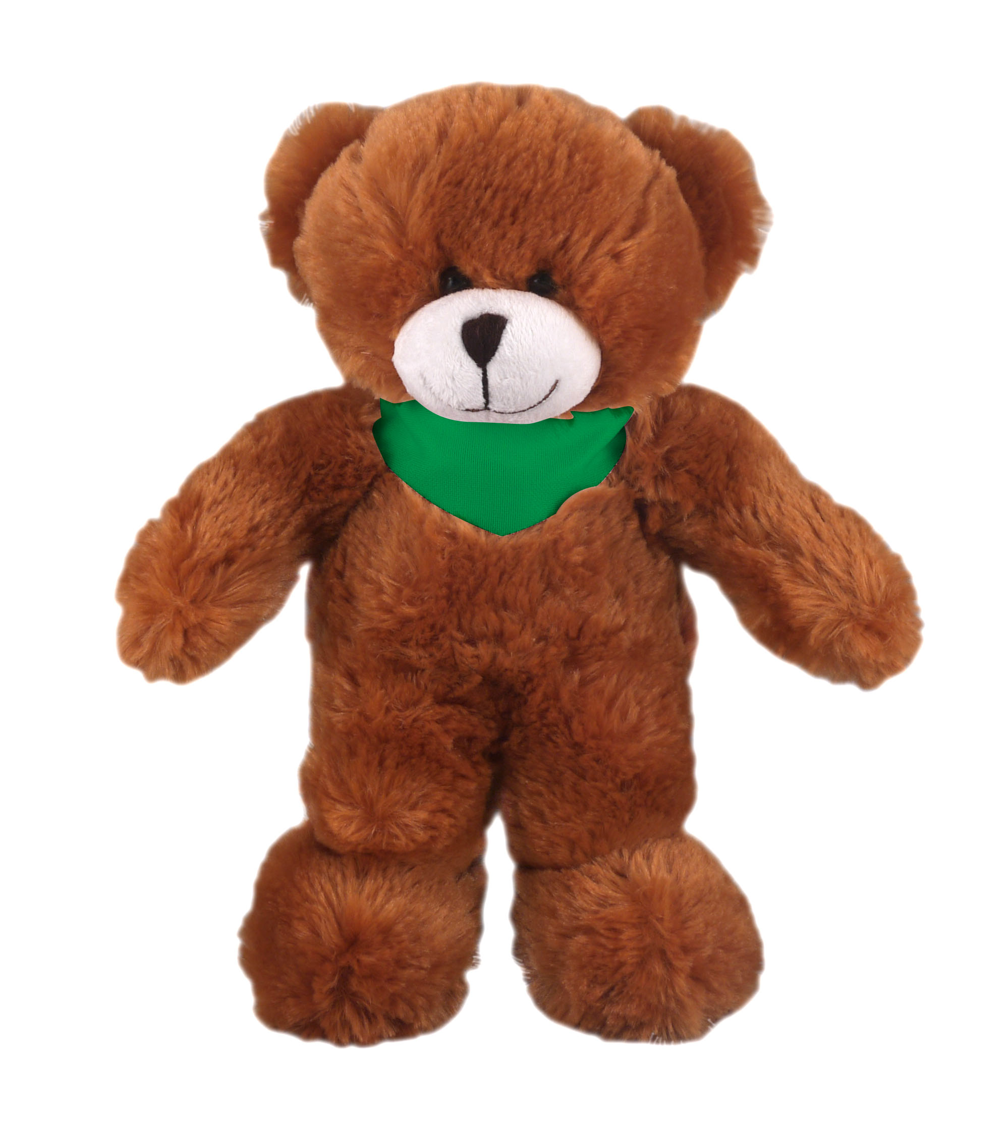 Soft Plush Stuffed Mocha Teddy Bear with Bandana 2