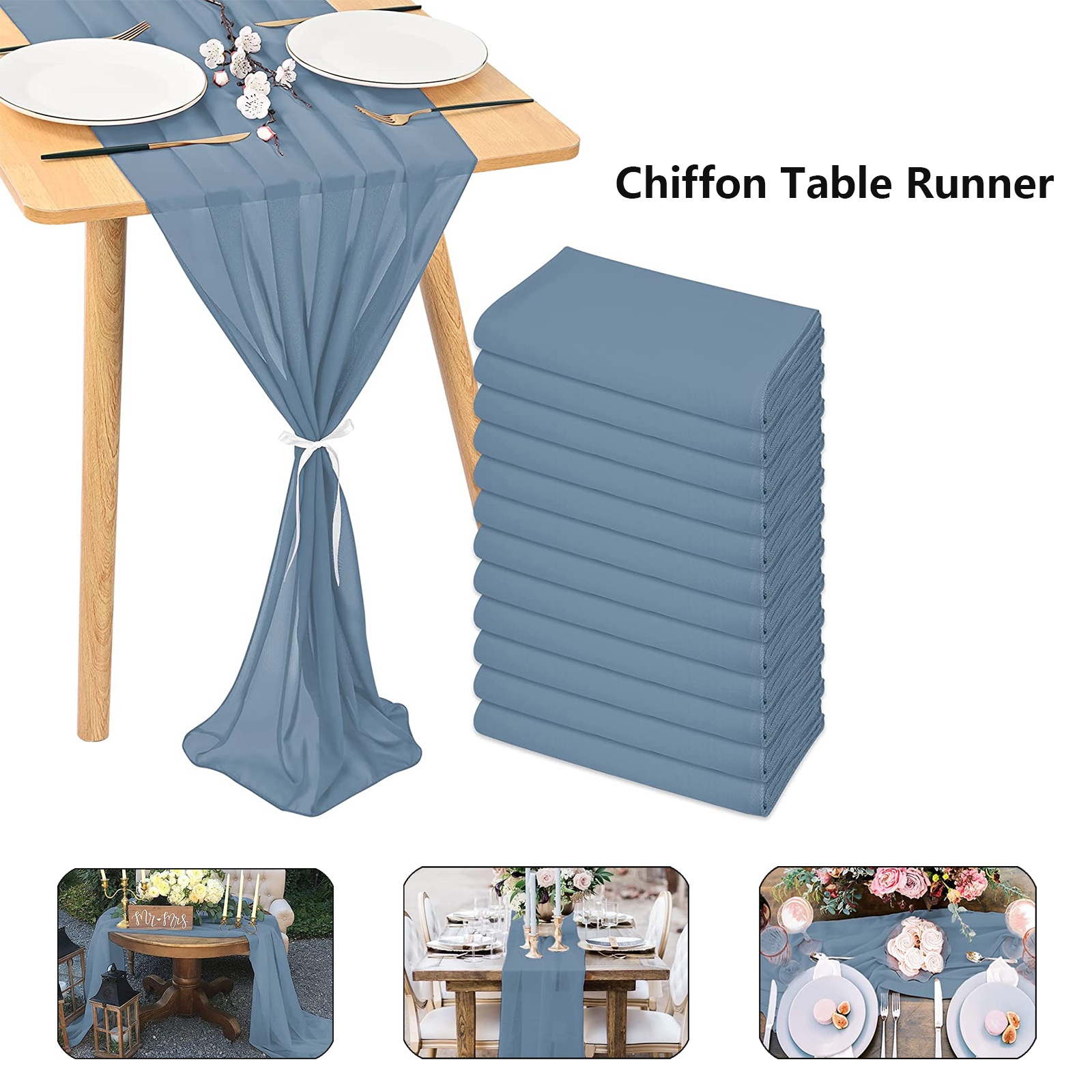 Sheer Table Runner Romantic Table Cloth 2