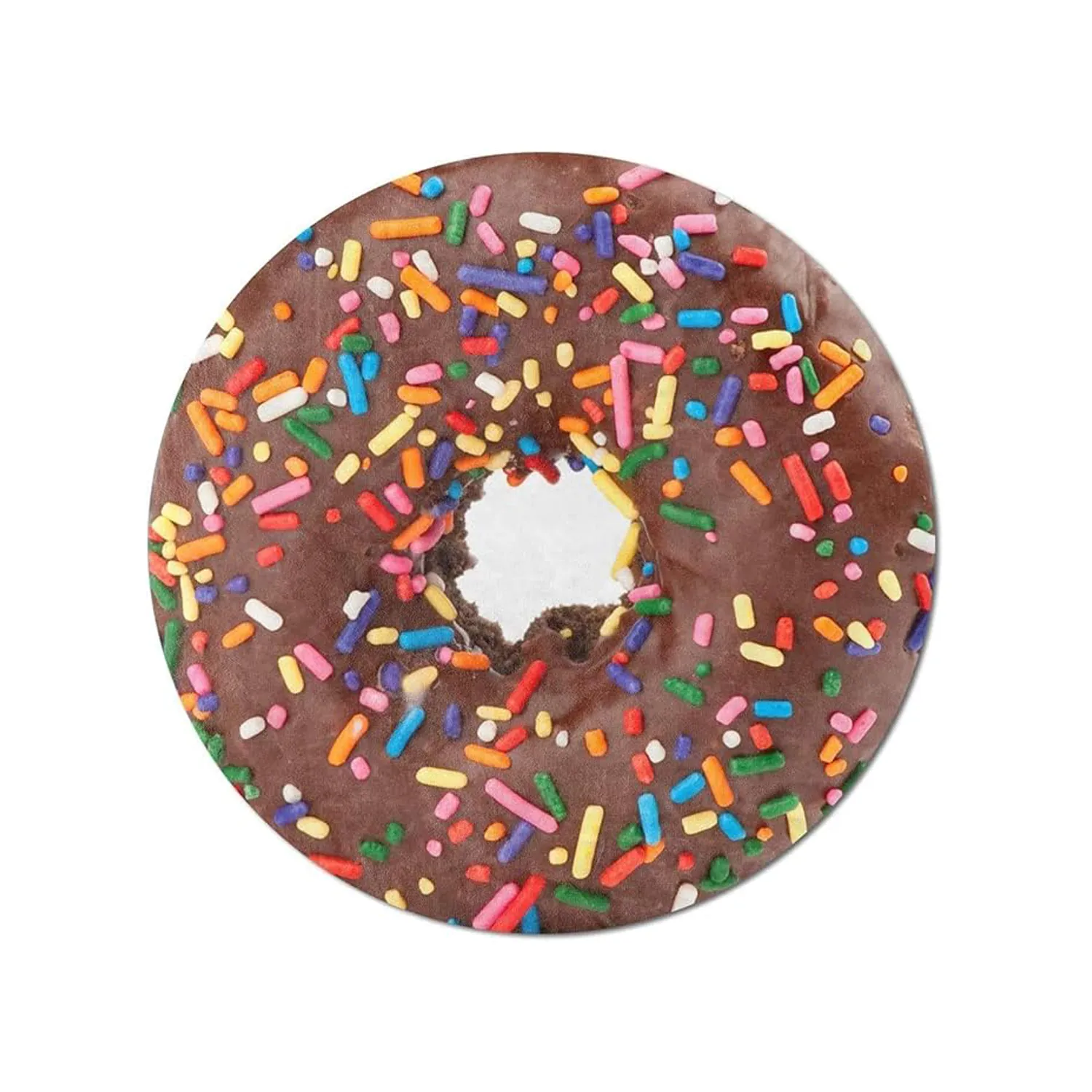 80"Realistic Donut Round Fuzzy Flannel Blanket 3