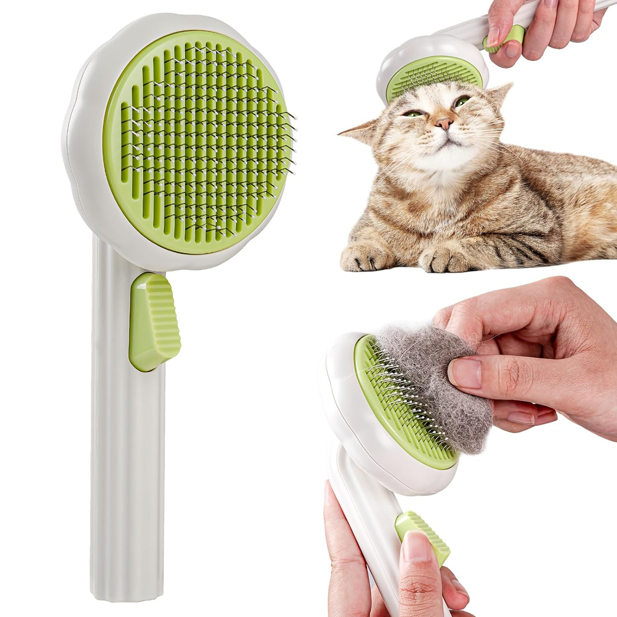 Self-Cleaning Pet Grooming Brush 4