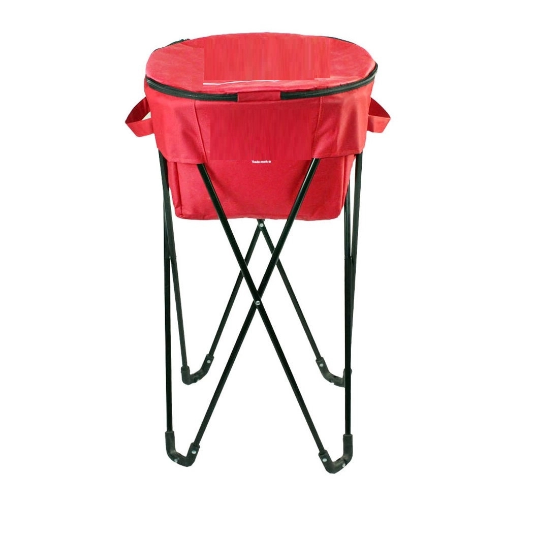Foldable Ice Bucket Camping Chair w/ Cooler Bag 2