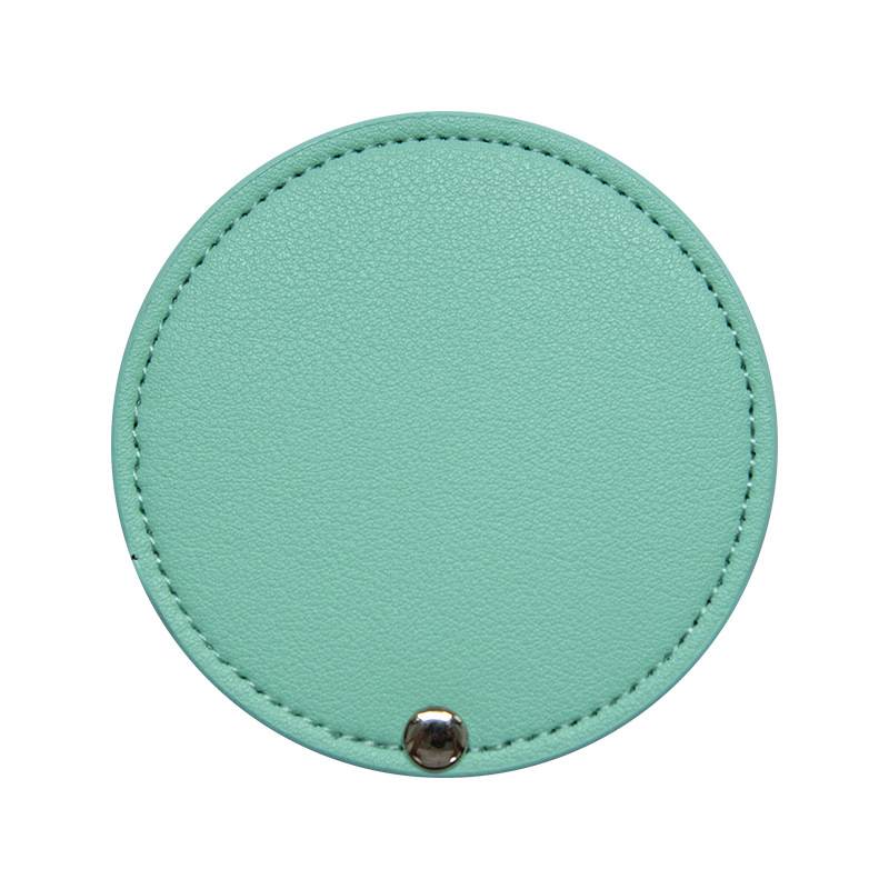 PU Circular Flippable Makeup Mirror 6