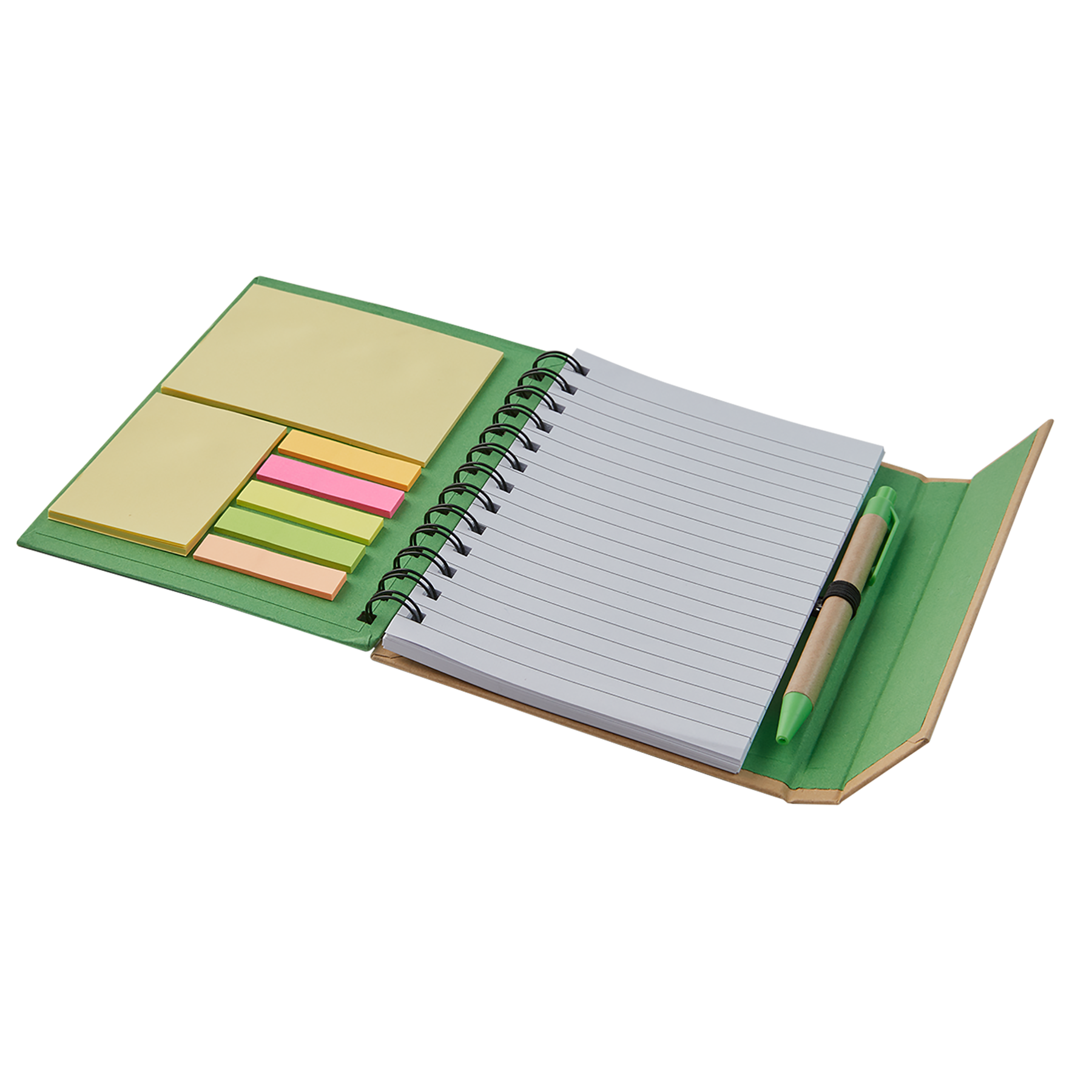 Eco Magnetic Notebook W/ Sticky Notes & Pen 14