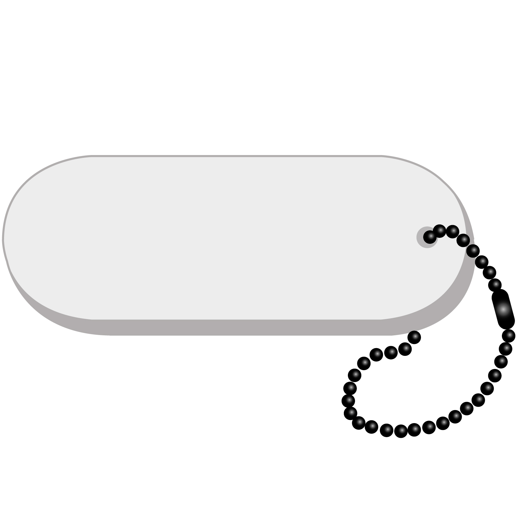 Oval - Large Key Tag 10