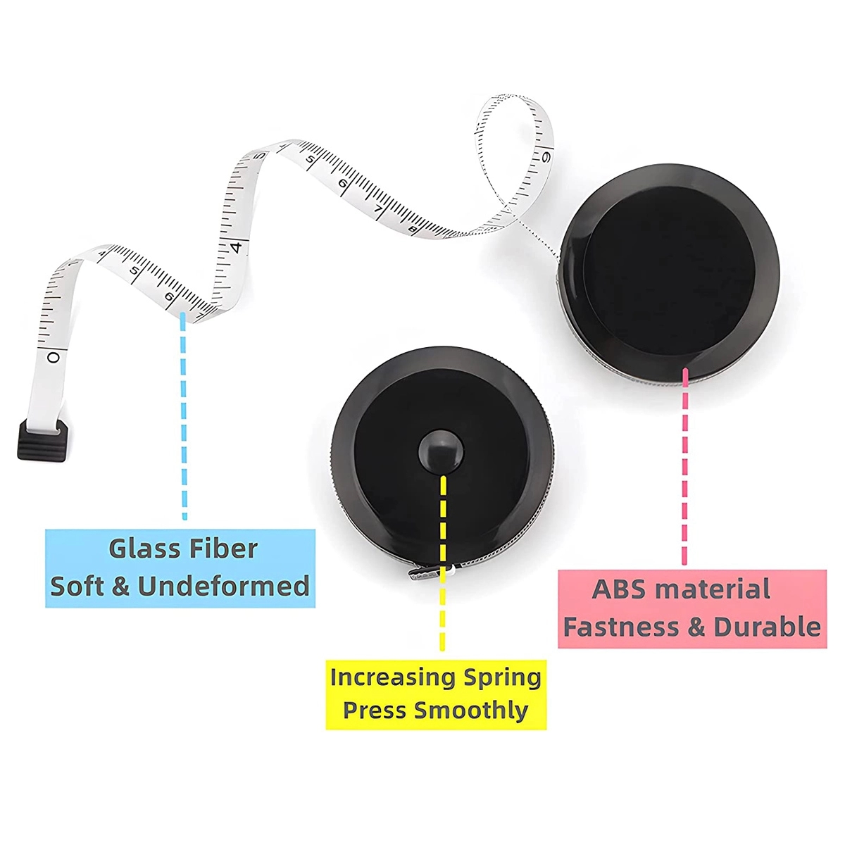 60 Inch Soft Retractable Measuring Tape 3