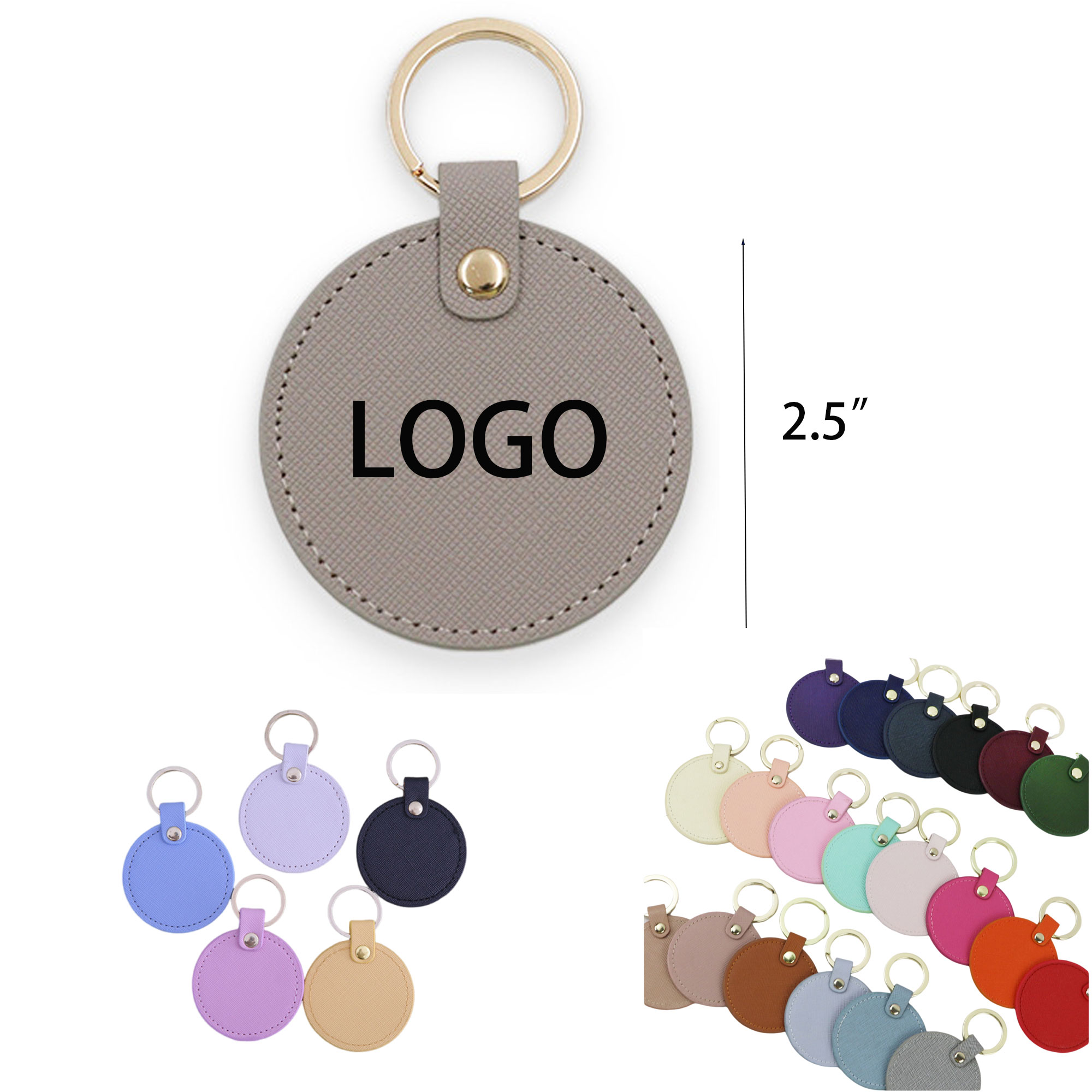 Custom PU Leather Keyring 2