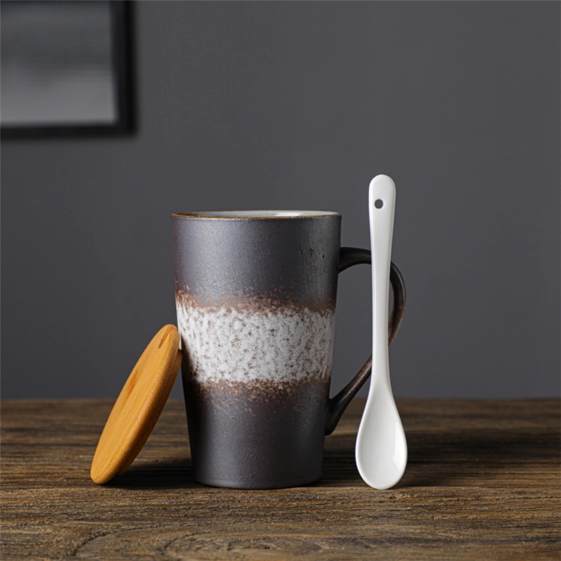 Custom 14 Oz Frosted Ceramic Coffee Mug 2