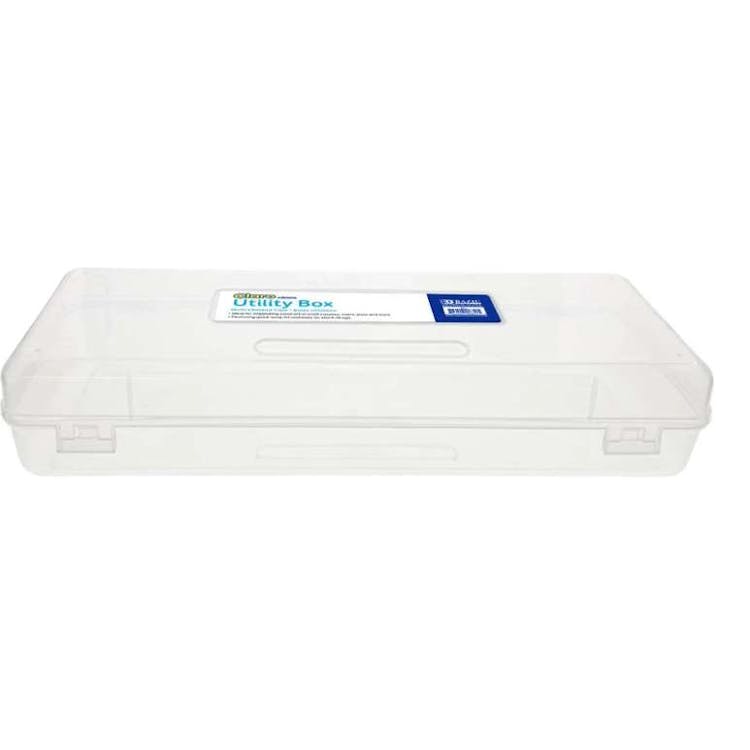 Multipurpose Pencil Boxes - 13.25" Clear 2
