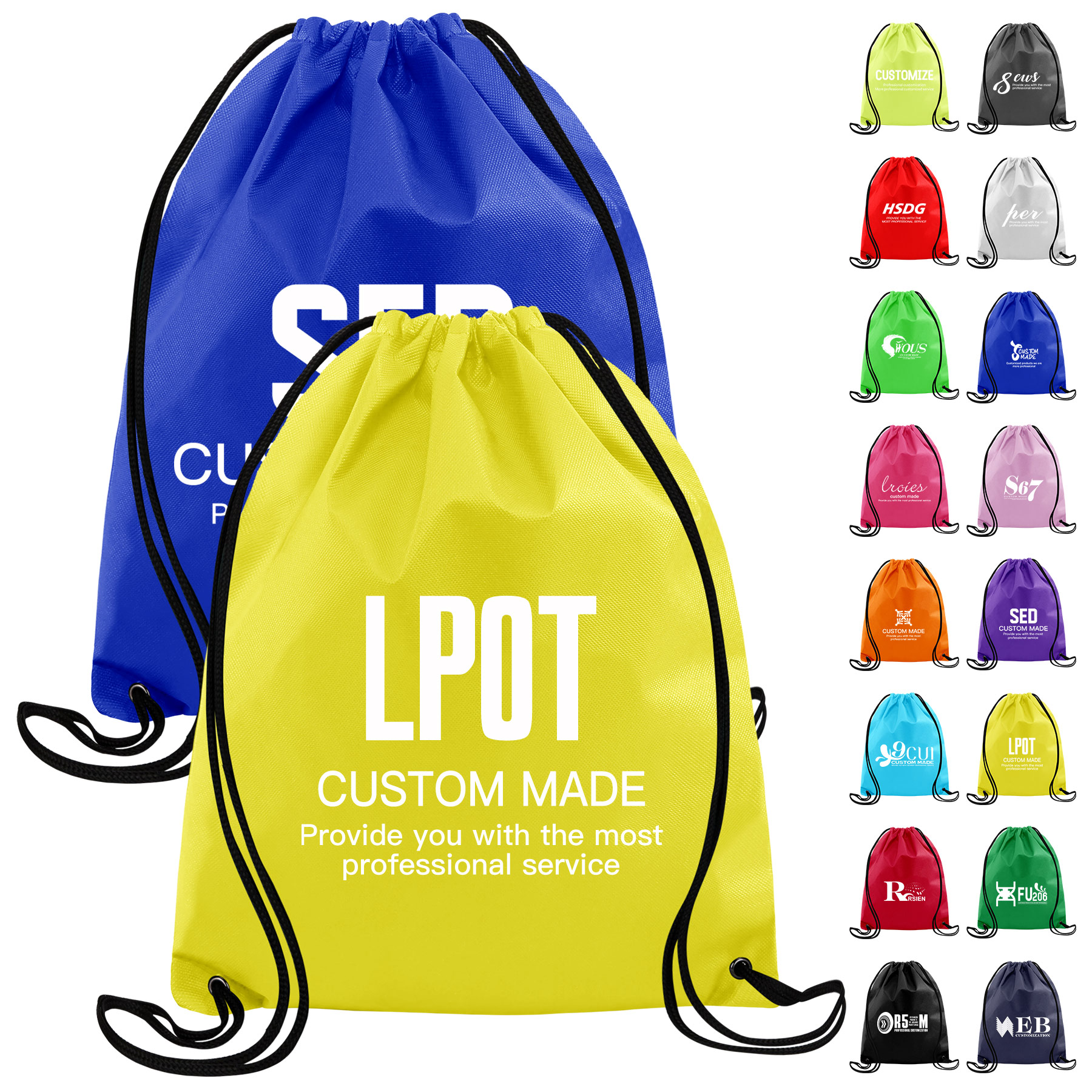 Sports Drawstring Backpack Bags 19