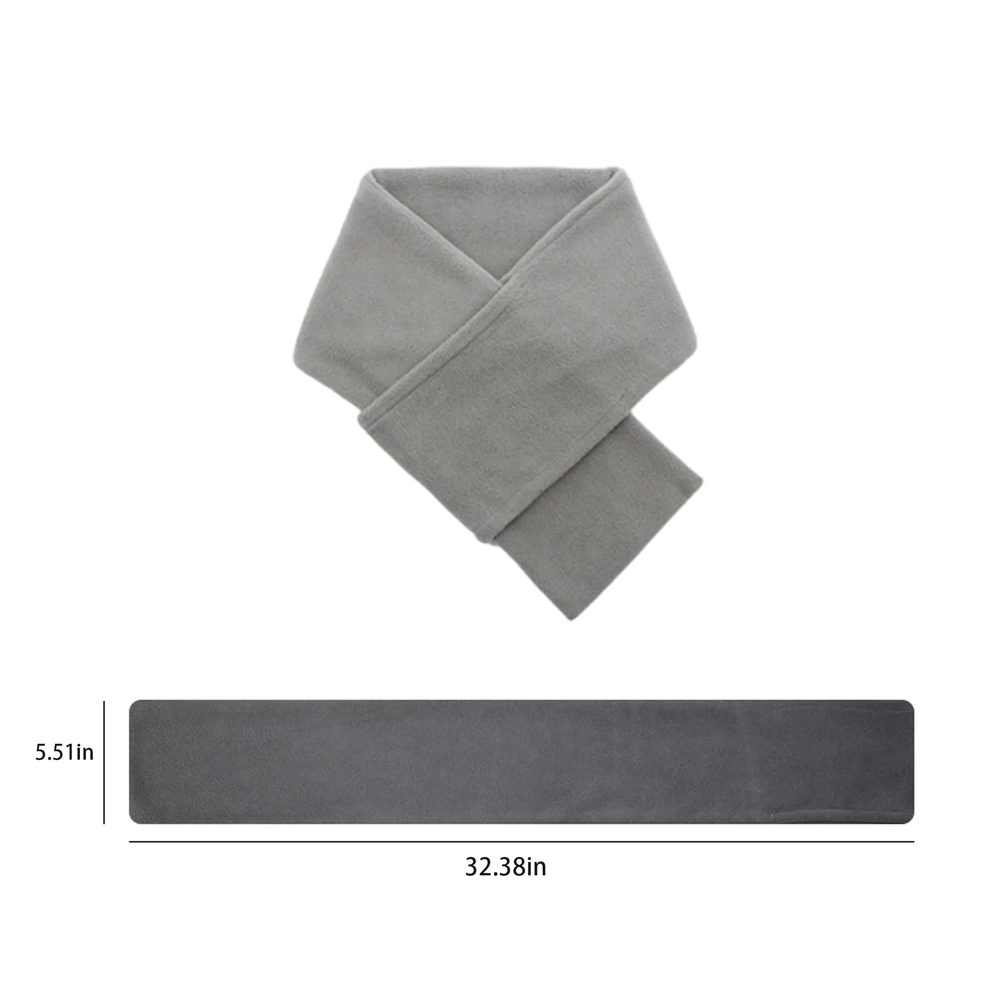 Pure Polar Fleece Scarf Winter Warm Neckband 3