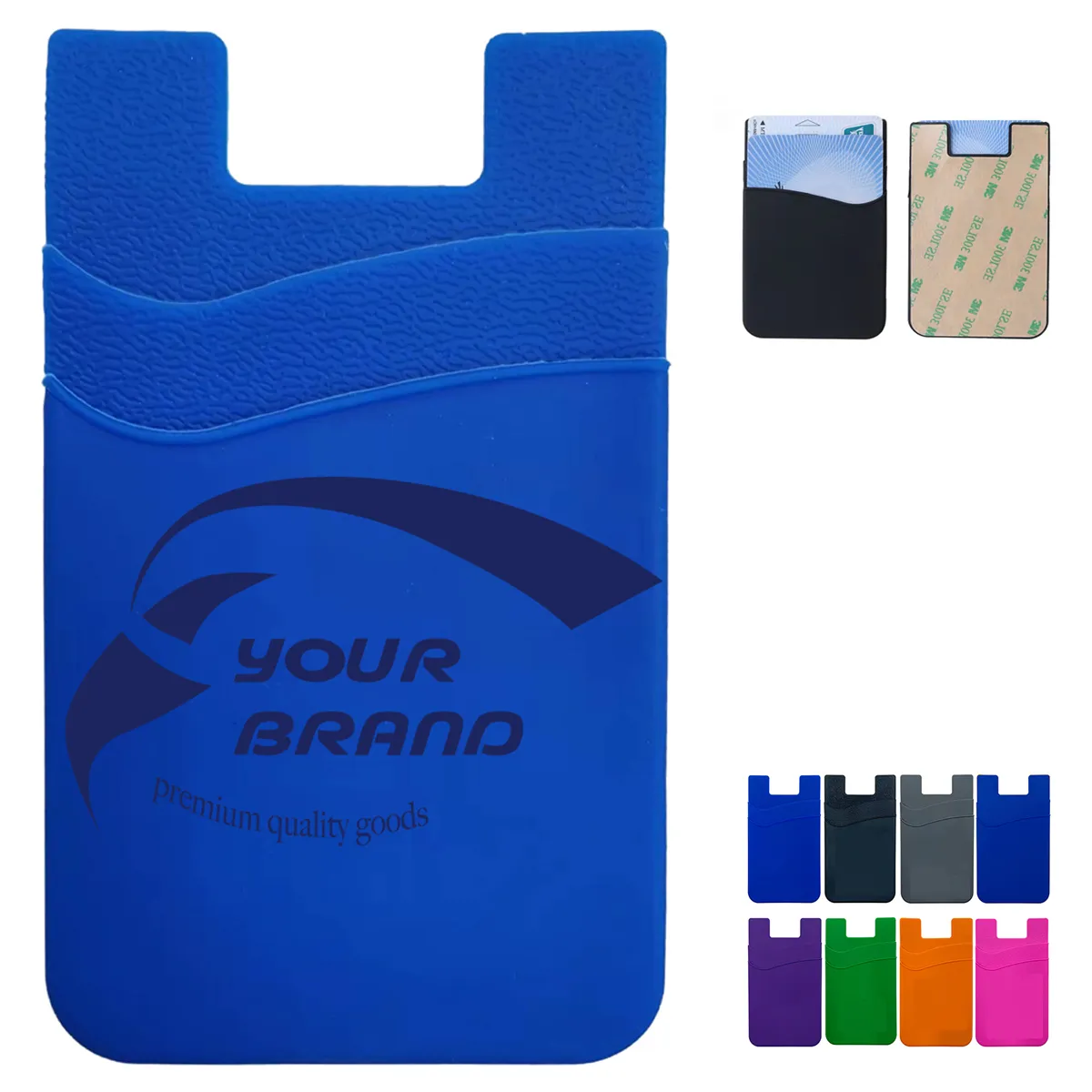 Silicone Phone ID Wallet Adhesive Card Holder 1
