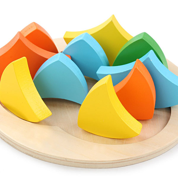 children baby creative toy wooden building blocks 8