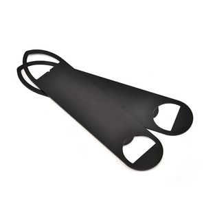 Robust Black Bottle Opener Big Size Stainless Steel 8