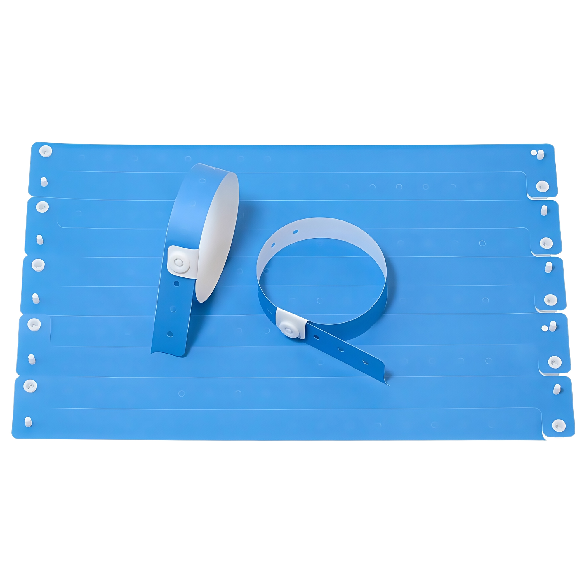 Disposable PVC Wristbands with Plastic Buckle for Kids Playground Waterproof Party Events ID 2