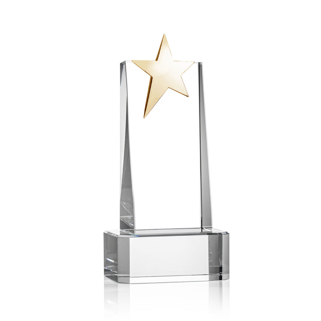 Fanshaw Gold Star Award on Base - Clear 9