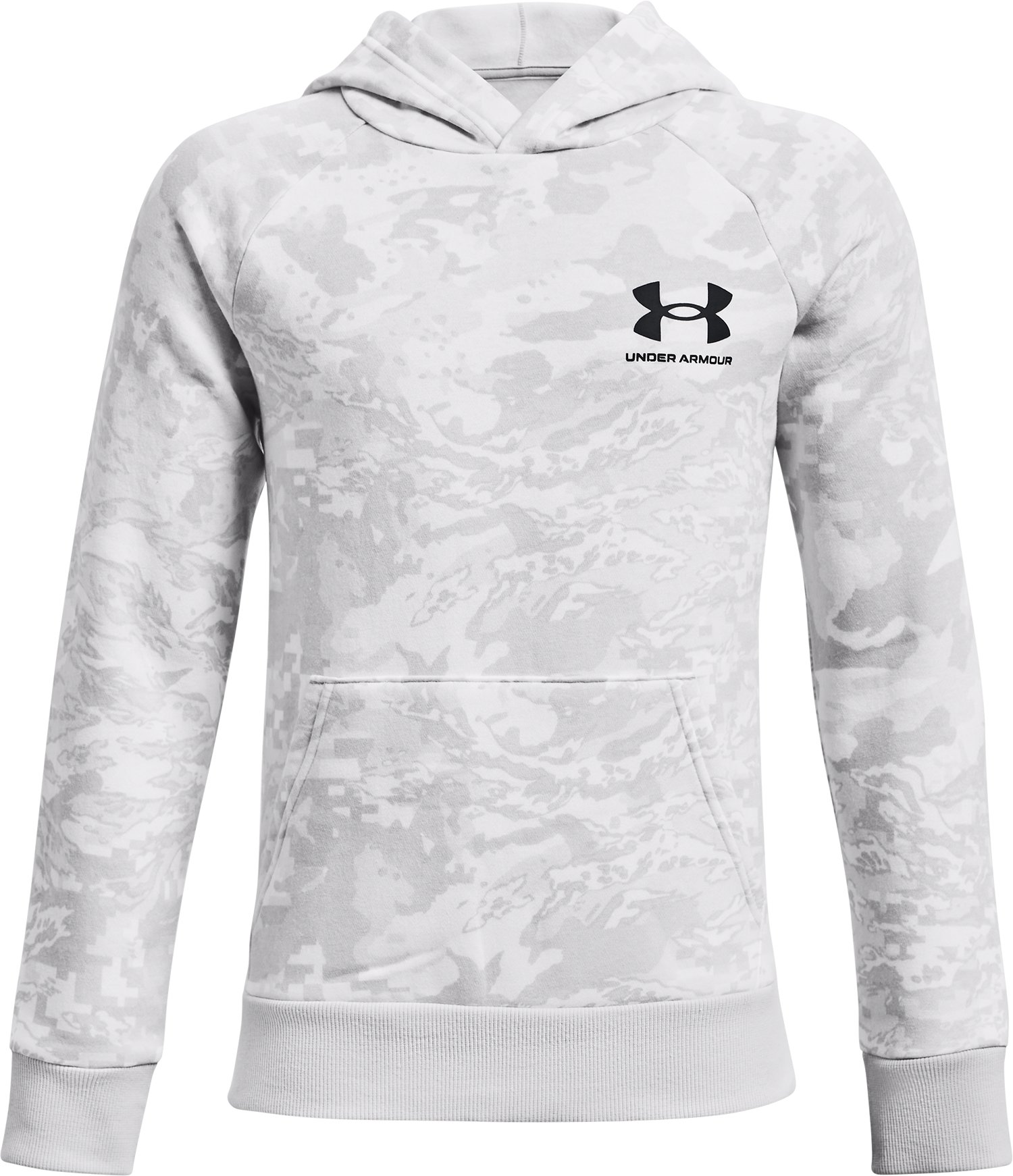 UA Rival Fleece ABC Camo Boys' Hoodie, custom hoodie or sweatshirt with logo imprint 3