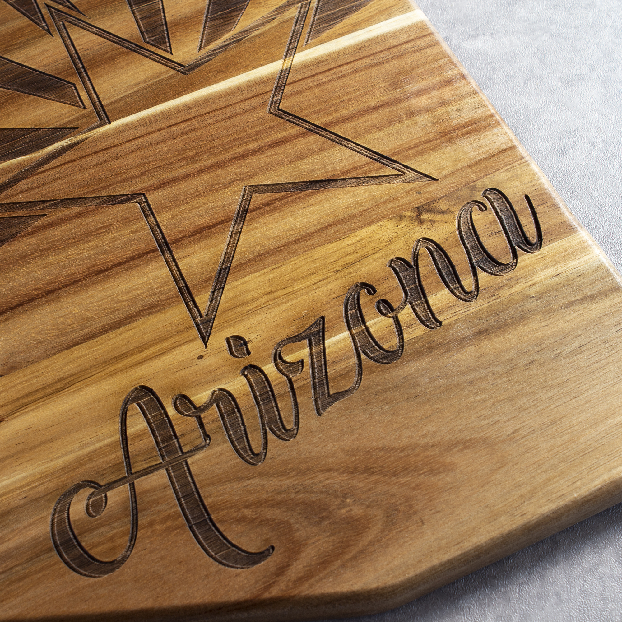 Rock & Branch® Origins Series Arizona State Shaped Wood Serving and Cutting Board 6