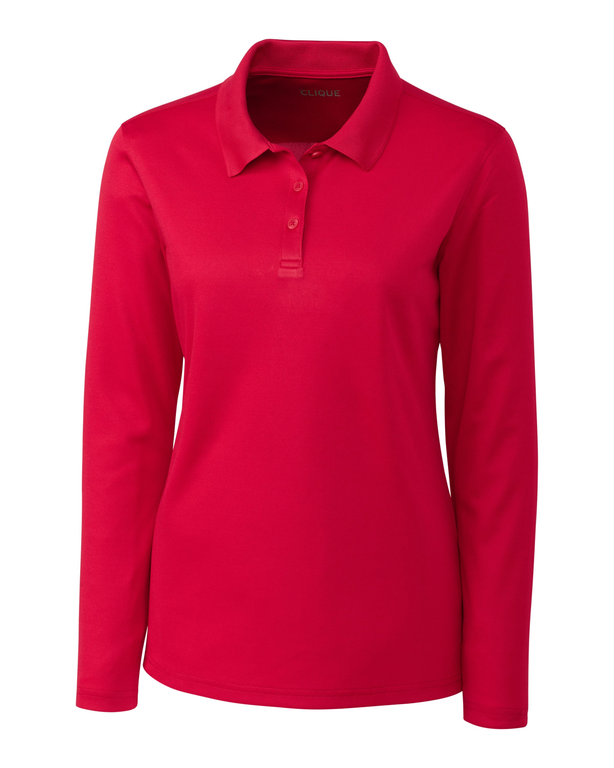 Clique Spin Solution-dyed Performance Pique Womens Long Sleeve Polo 42