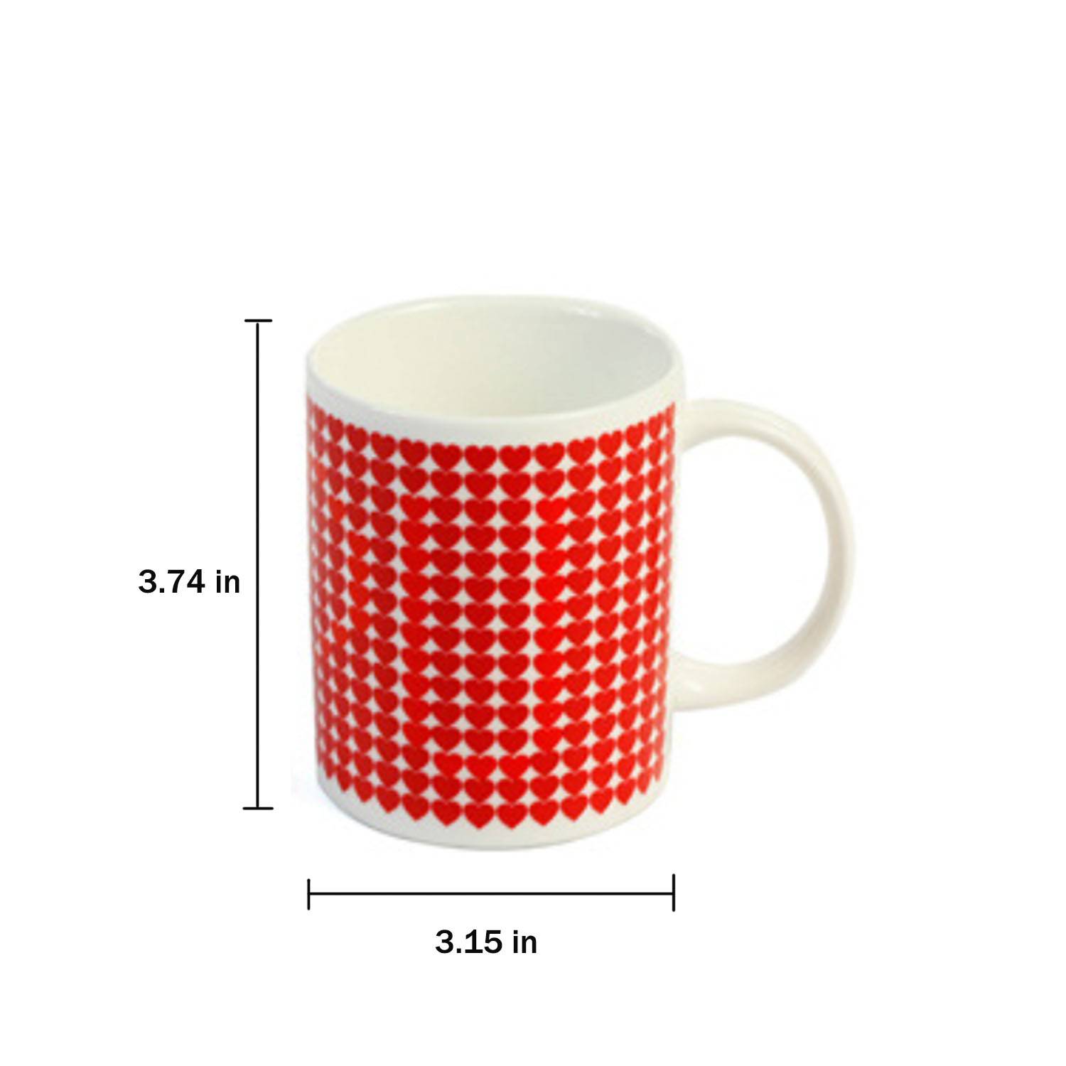 12oz Romantic Color-Changing Ceramic Coffee Mug 2