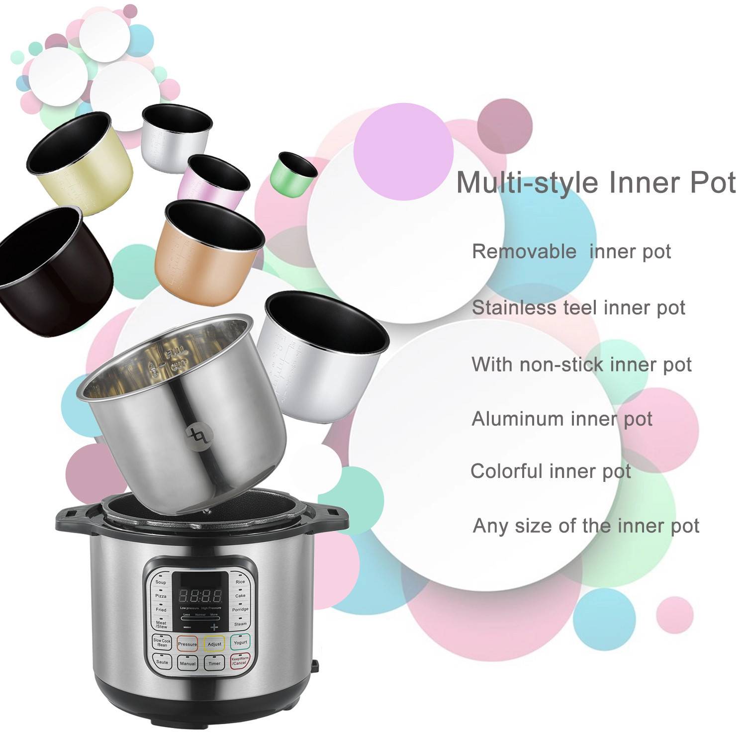 7-In-1 Electric Stainless Steel Pressure Cooker 5