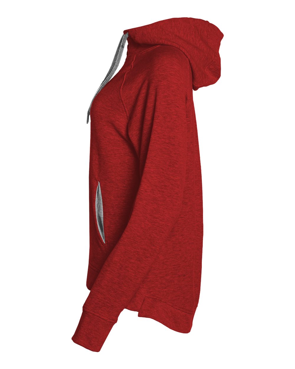 Women's FitFlex French Terry Quarter-Zip Hooded Pullover - 1051 26