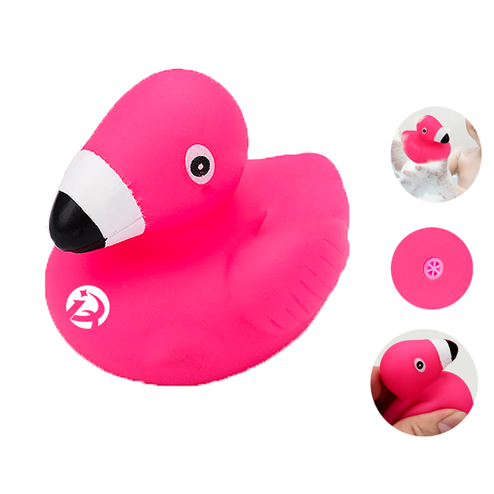 Cartoon Flamingo Kids Bath Water Play Vinyl Toy 2