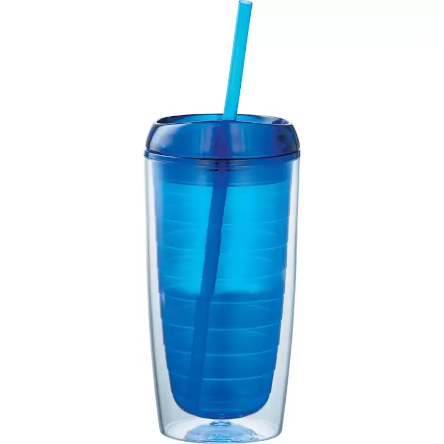 16oz Double Wall Solid Clear Orbit Acrylic Tumbler 2