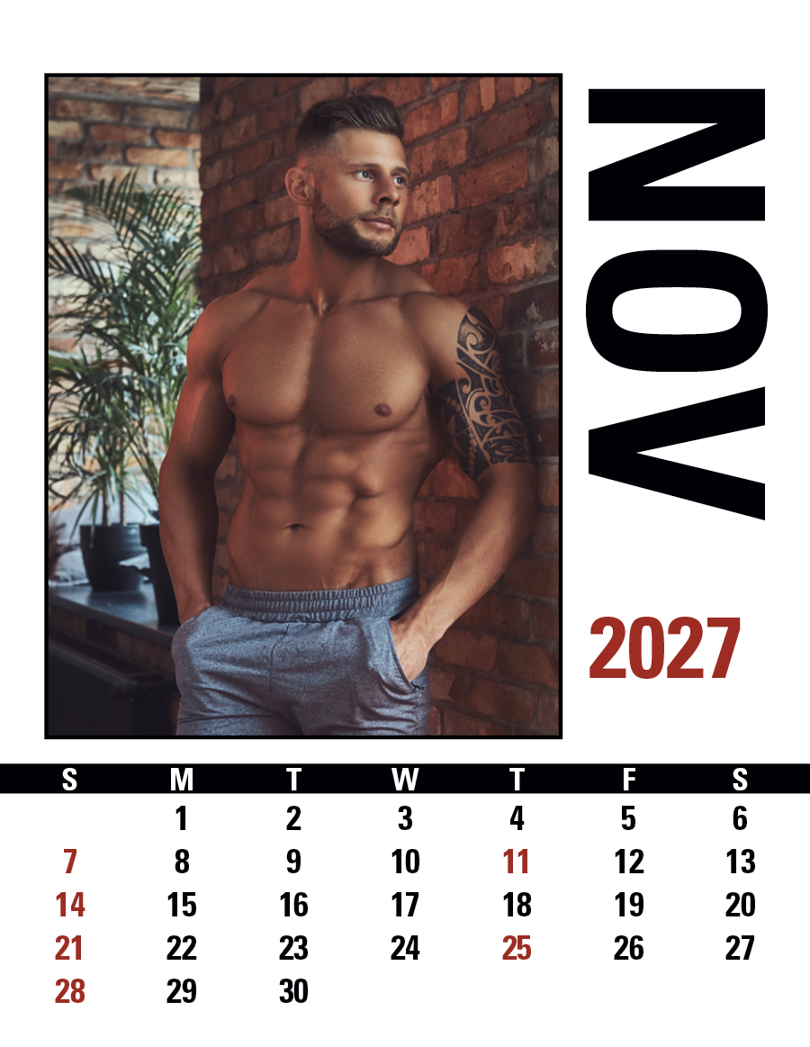 Triumph® Calendars Press-N-Stick Male Call Calendar 51