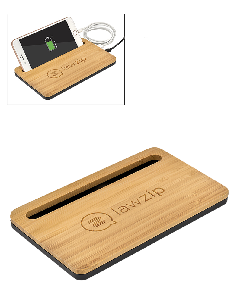 5W Bamboo Desktop Wireless Charger 6