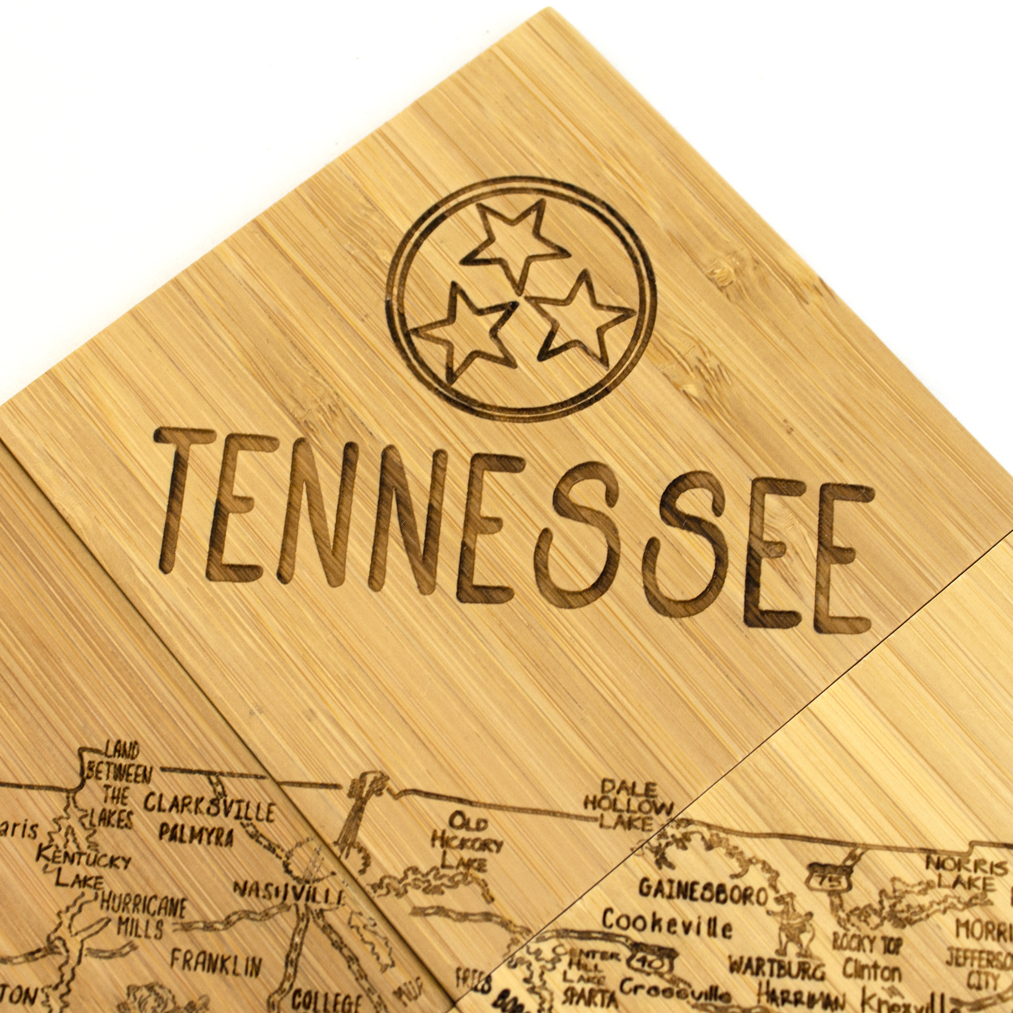Tennessee Puzzle Coaster Set 4