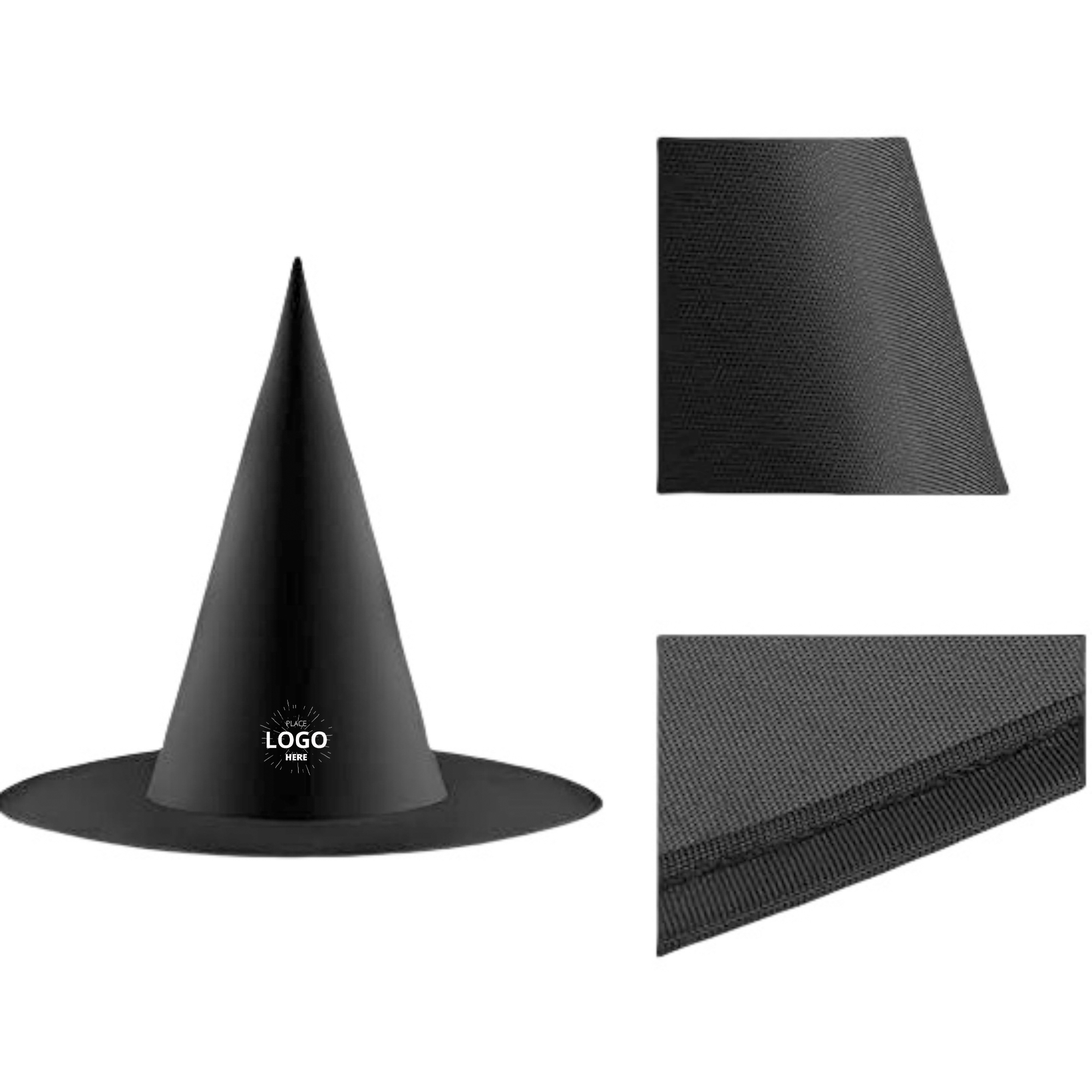 Black Halloween Witch Hat Party Cap 1