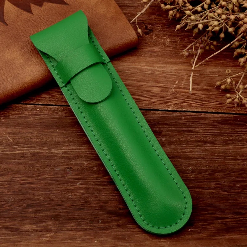 Standalone PU Leather Flip Cover Pen Organizer 9