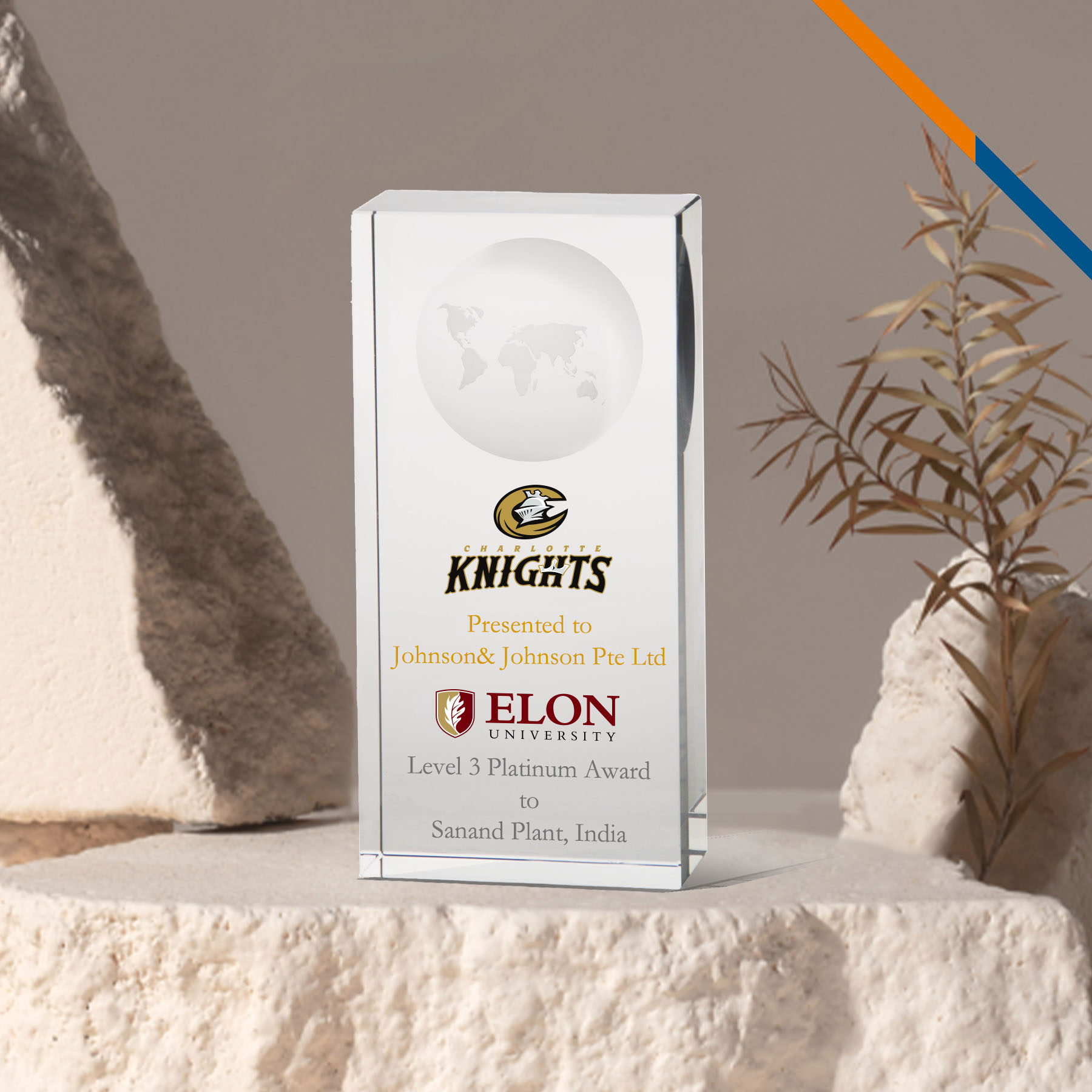 Nassey Rectangle Trophy 5