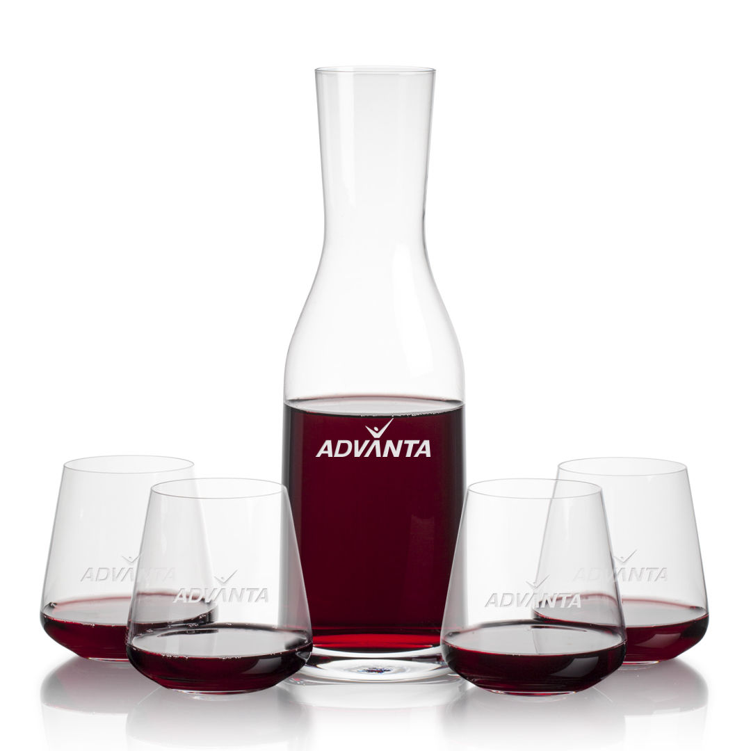 Caldmore Carafe & Breckland Stemless Wine 5