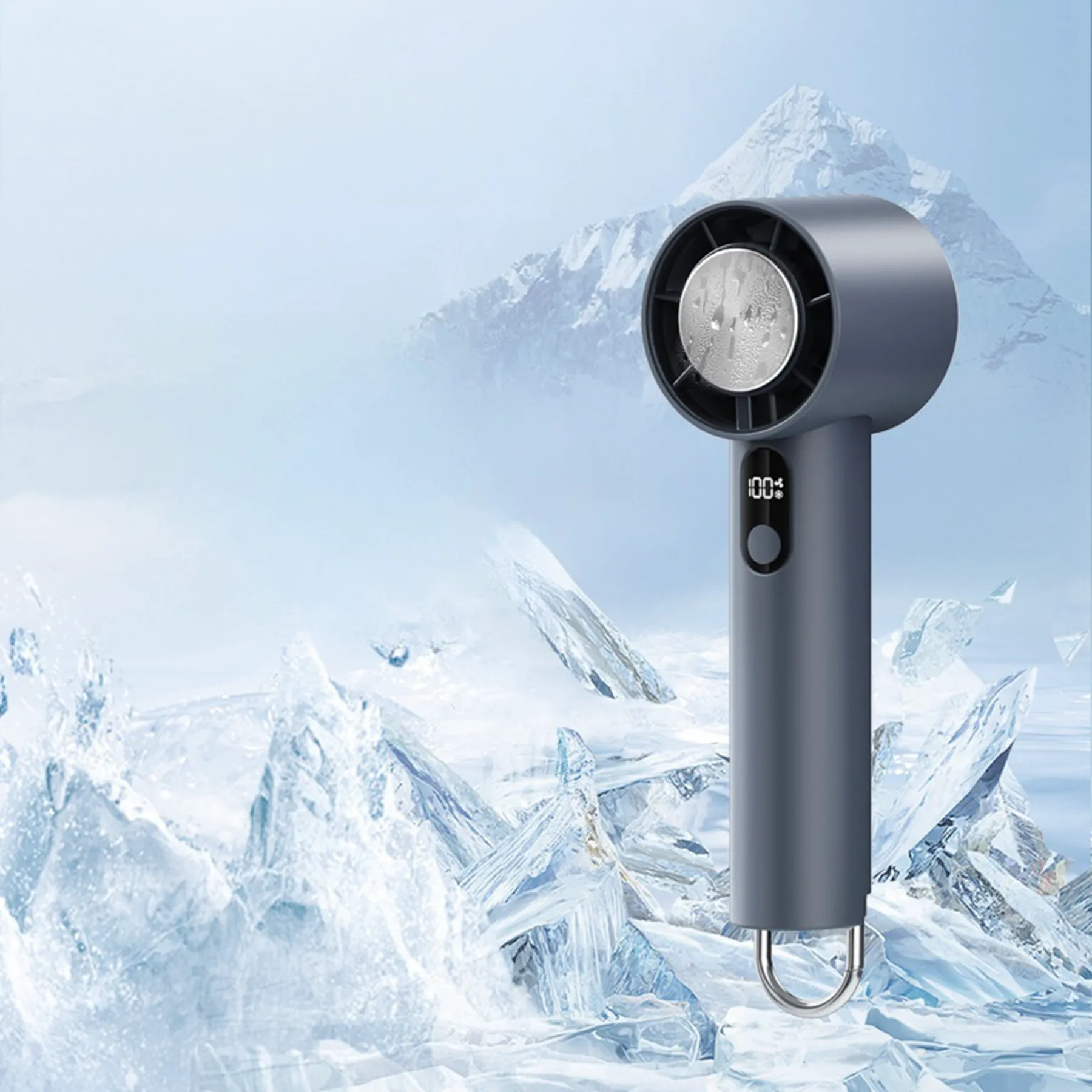 3000 mAh Digital Display Portable Handheld Mini Fan 9