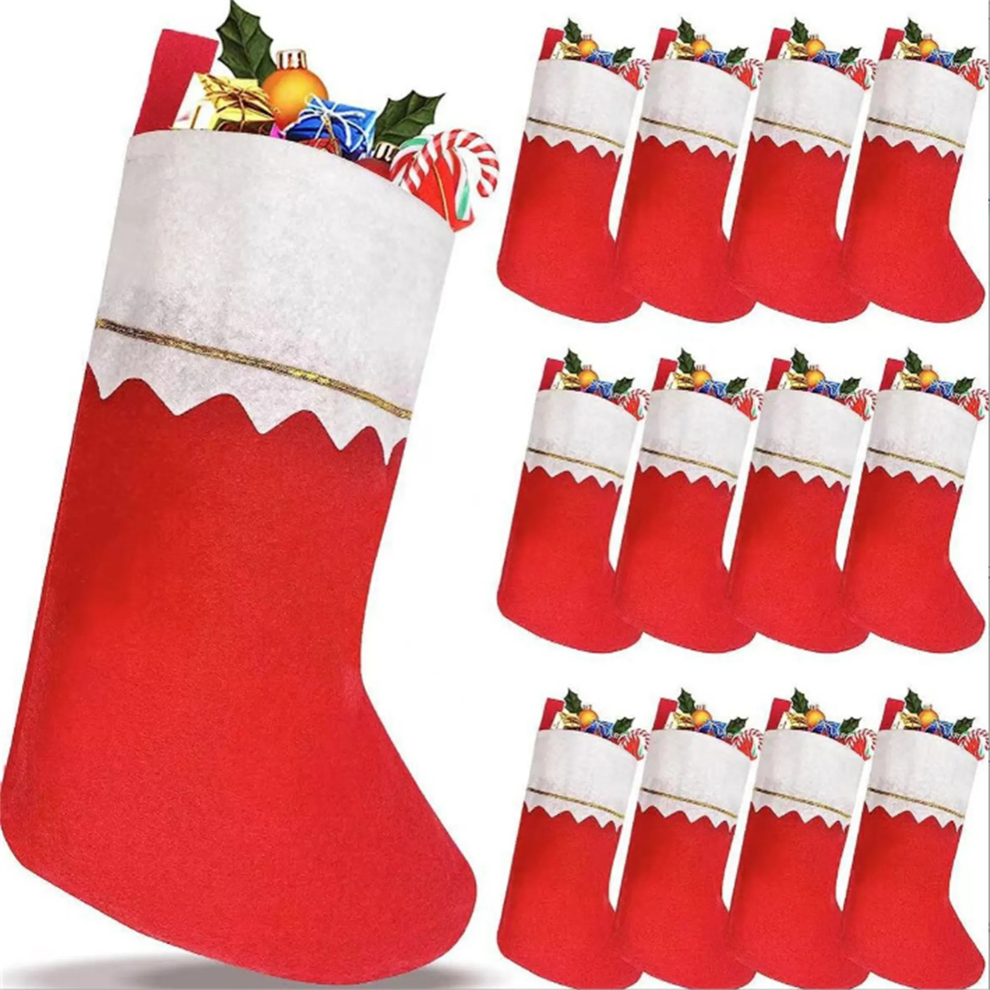 Christmas Stocking Santa Claus Gift Bag 4