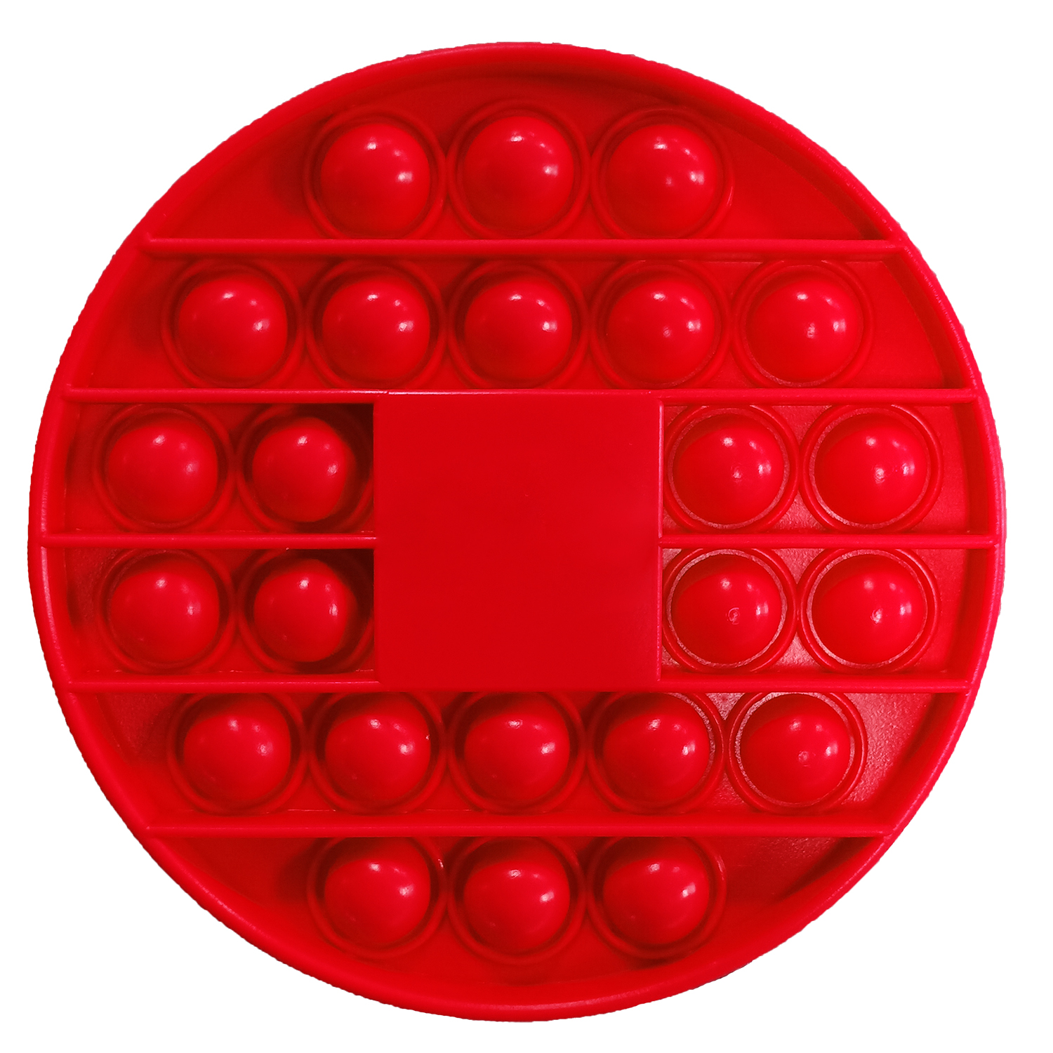 Fidget Popper Round Shaped Board w/ Square Middle Imprint 3