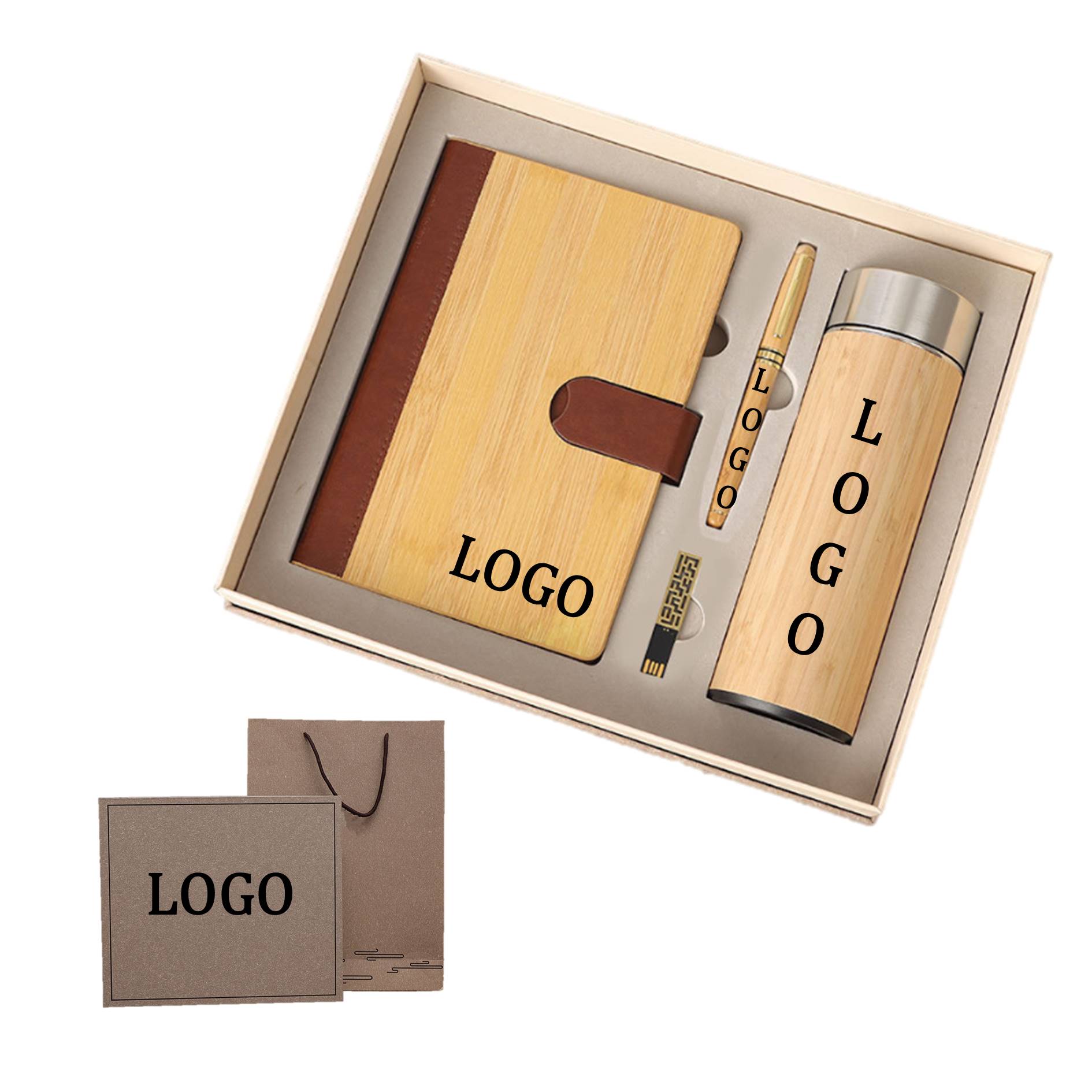 Business Set Tumbler Journal Pen Flash Drive 2
