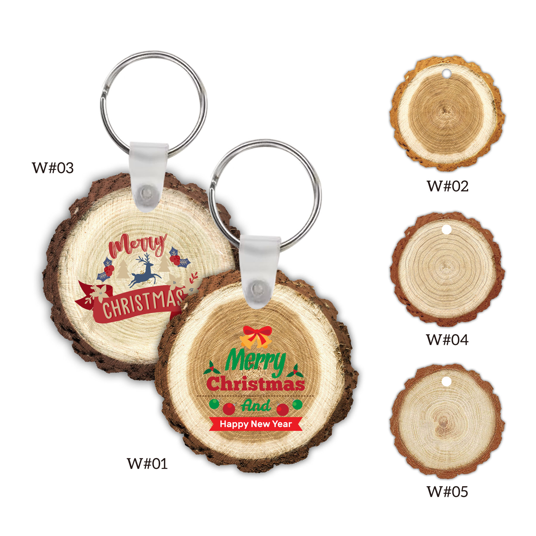 US STOCK 2" Full Color Christmas Ornament - Trunk w/ Key Ring 1