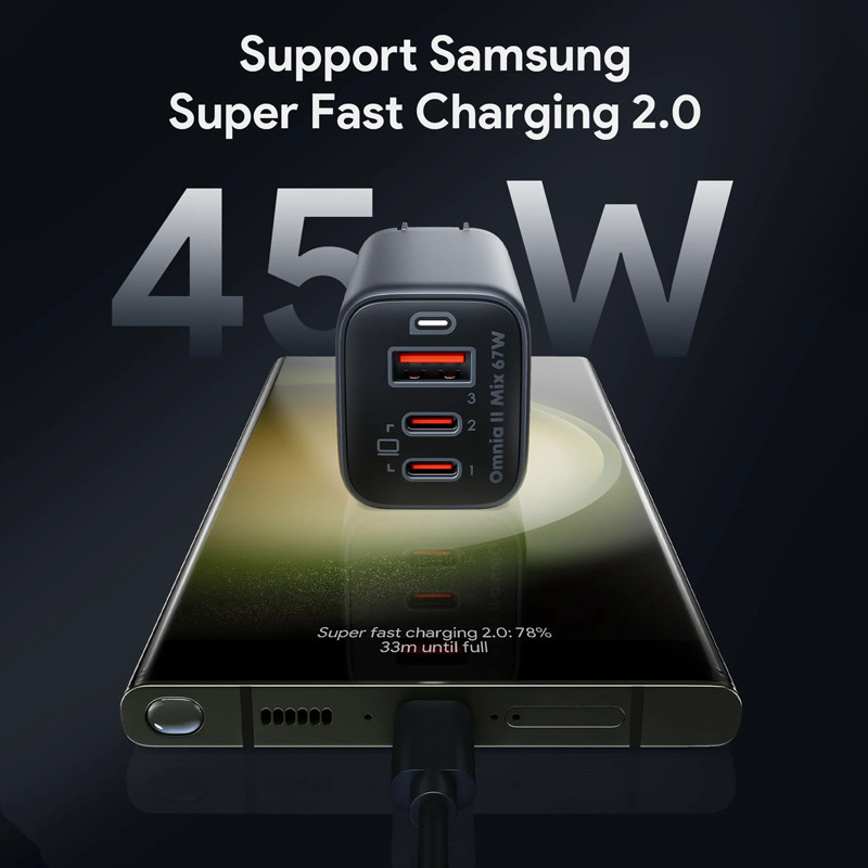 Aukey 3-Port 67W PD Wall Charger 10