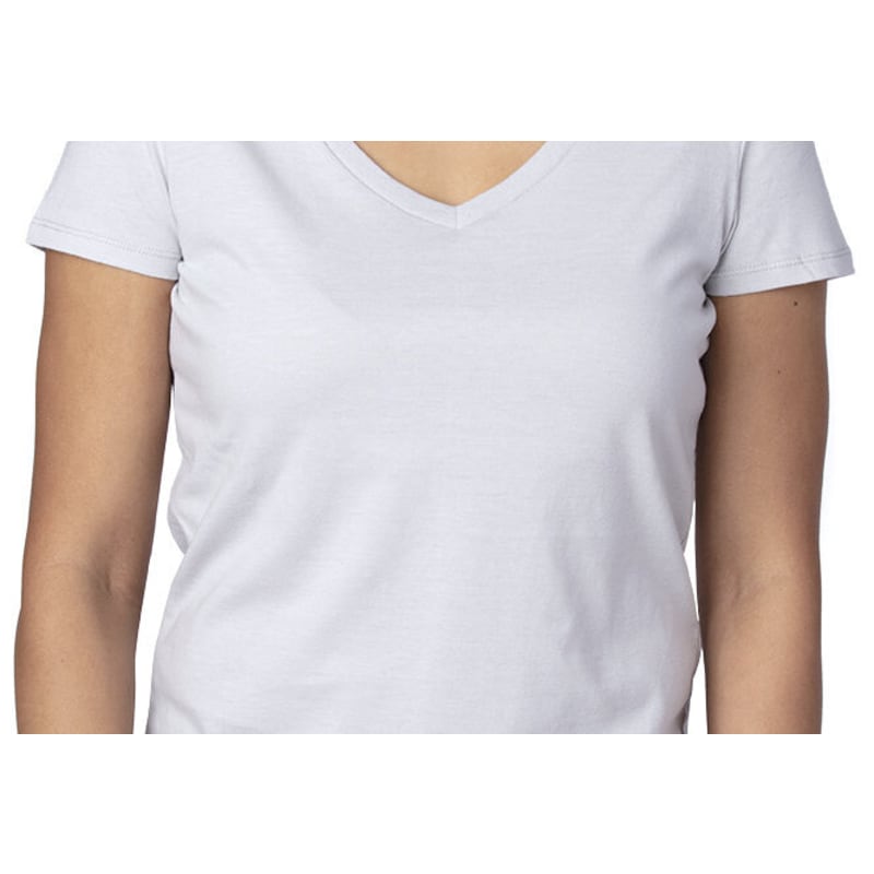 Threadfast Apparel Ladies' Ultimate CVC V-Neck T-Shirt 7