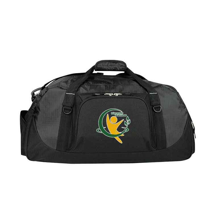 600D polyester Ripstop Piggy Back Duffel Bag with Shoe Storage 3