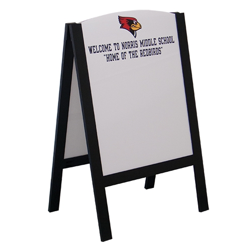 A-frame Wet-Erase Sign with Open Top